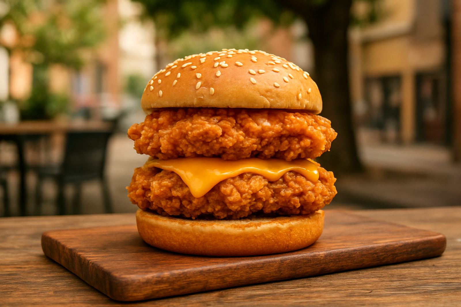 Double Chicken Burger
